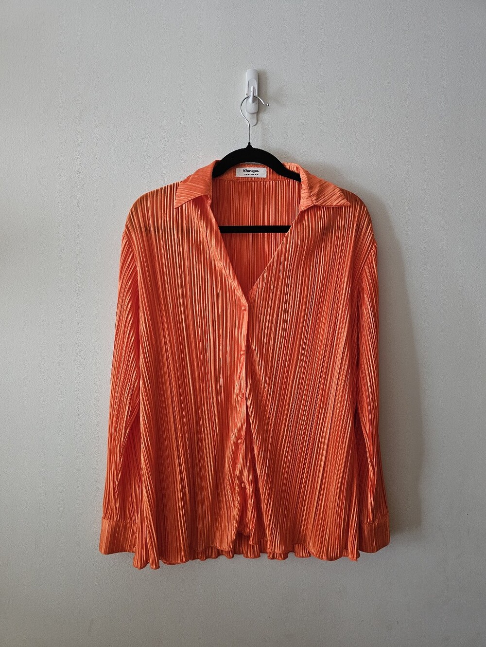 SHOWPO Orange plisse two piece set